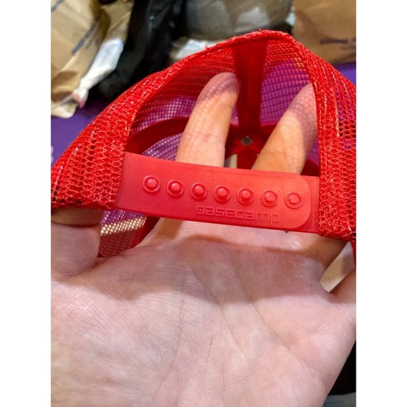 GAF Trucker Hat New Black / Red Basecamp - Picture 7 of 8